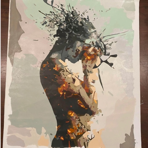 Unframed 16x20 The Phoenix Rising Acrylic Painting 2021 - Picture 2 of 4